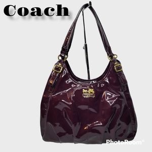 Coach Maggie Madison Shoulder bag Handbag Purple Plum